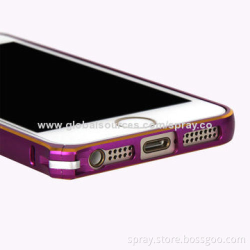Ultra-thin and Dual-color Bumper Aluminum Cases for iPhone 5/5S, OEM Orders Welcomed